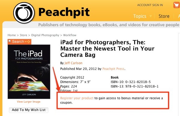 IPad for Photographers The Master the Newest Tool in Your Camera Bag | Peachpit