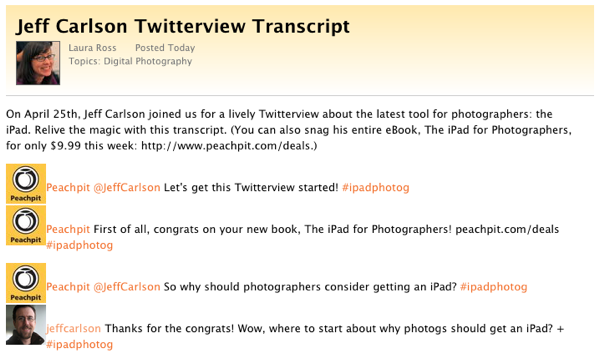 Twitterview transcript